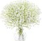 Babys Breath Artificial Flowers,30 Pcs White Gypsophila Greenery Sprays,Real Touch Flowers for Wedding Bouquets Centerpieces Floral Arrangements and Decorations